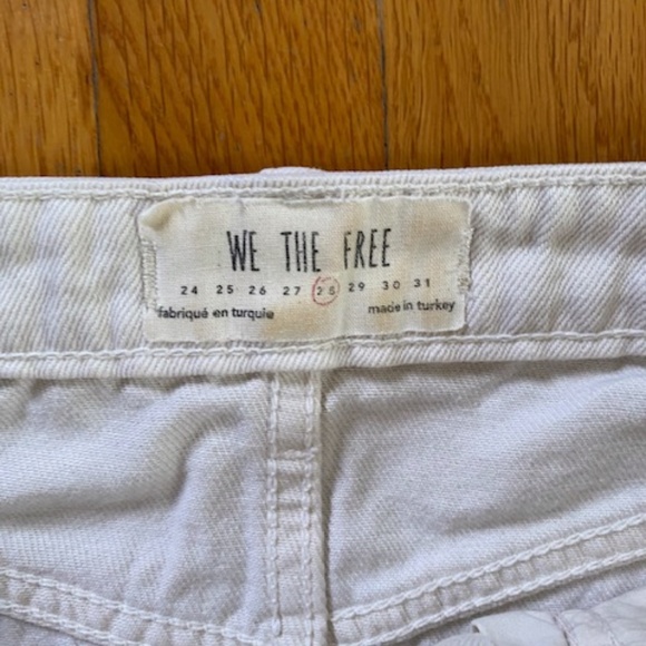 We The Free Cream Denim Skirt - Picture 3 of 4